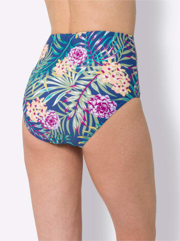 Sieh an! Bikini-Hose in royalblau-bedruckt