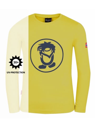 Trollkids Longsleeve "Troll" in Trübes Gelb/Marineblau