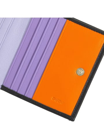 DuDu Geldbörse Leder 9,5 cm in black pop