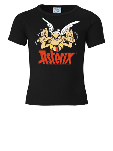 Logoshirt T-Shirt Asterix - Grimasse in schwarz