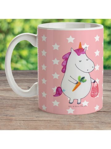 Mr. & Mrs. Panda Kinderbecher Einhorn Vegan ohne Spruch in Rot Pastell