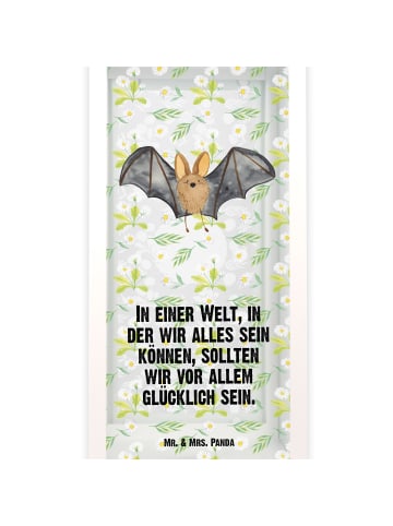 Mr. & Mrs. Panda Laterne Fledermaus Flügel mit Spruch in Transparent