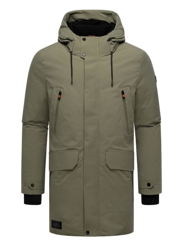 STONE HARBOUR Wintermantel Kitraan XX in Dusty Olive