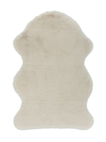 Kayoom Wohnzimmer Teppich – Hochflorteppich Cosy Sheepskin 525 60 x 90 cm in creme - rechteckig
