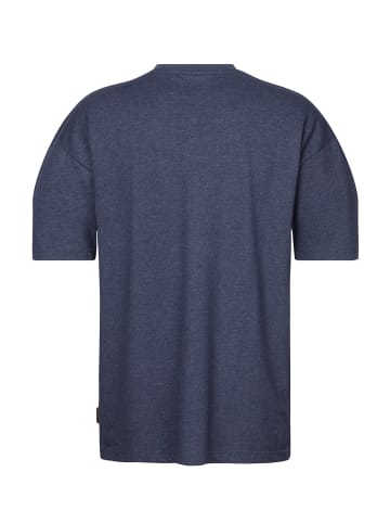naketano Oversize T-Shirt Big Adonis Indigo Blue Melange