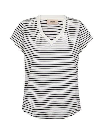 Mos Mosh T-Shirt MMKala in ecru marine