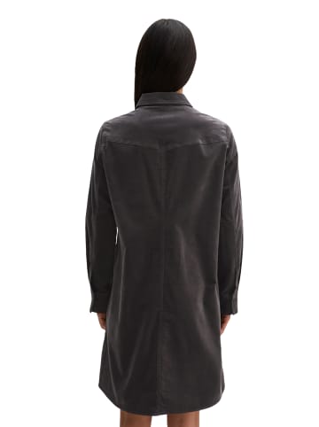 Marc O'Polo Samt-Hemdblusenkleid regular in Broken Graphite