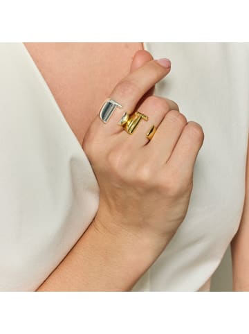 Luxenter Ring  mit Silberfinish – Alphabet