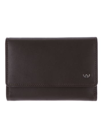 Golden Head Polo Geldbörse RFID Schutz Leder 14 cm dunkelbraun