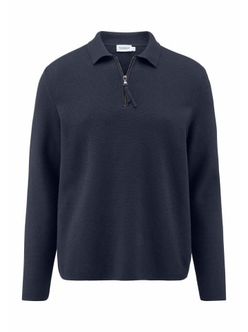 Hessnatur Strick Polo in marine