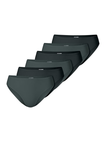 Schiesser Tai Slip Modal Essentials in Schwarz / grün