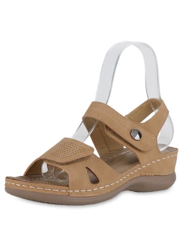 VAN HILL Komfort Sandalen Anna in Hellbraun