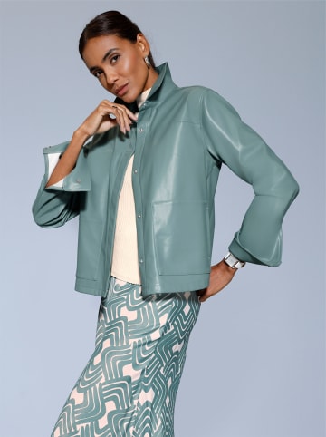 creation L Lederimitat-Blazer in jade