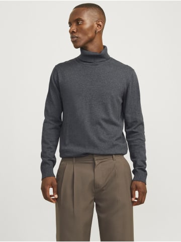 Jack & Jones Rollkragenpullover in Dark Grey Melange