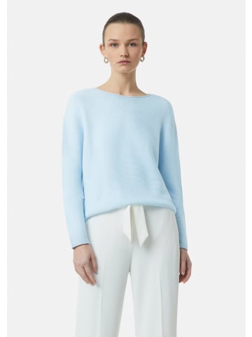 comma Strickpullover langarm in Blau