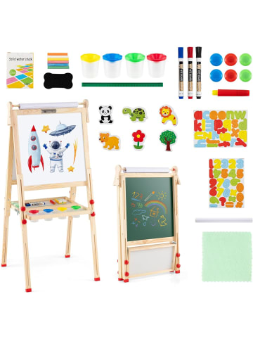 COSTWAY 3 in 1 Kindertafel 3-14 Jahre in Bunt