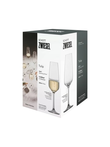 Schott Zwiesel 4er Set Sektgläser Tulip in 283 ml in transparent
