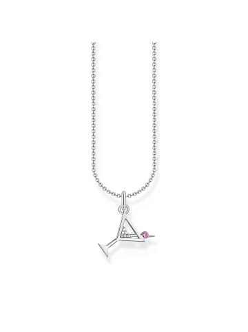 Thomas Sabo Kette in silber, weiß, rot