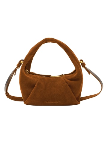 Les Visionnaires Greta Mini Essential Handtasche Leder 23 cm in cognac