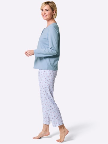 WITT WEIDEN Schlafanzüge in apricot-papaya + eisblau-orchidee