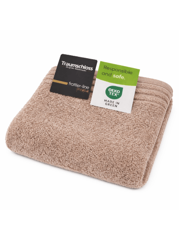 Traumschloss Frottier-Line Premium Handtuch in taupe
