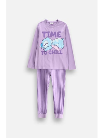Coccodrillo Mädchenpyjama in violett