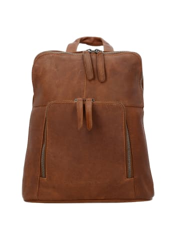 The Chesterfield Brand Wax Pull Up City Rucksack Leder 28 cm in cognac
