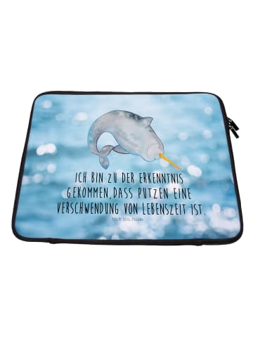 Mr. & Mrs. Panda Laptop Tasche Narwal mit Spruch in OZeichenanblue