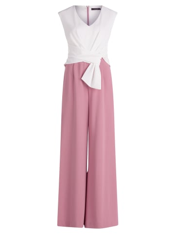 Vera Mont Jumpsuit mit weitem Bein in Patch Rosé/White