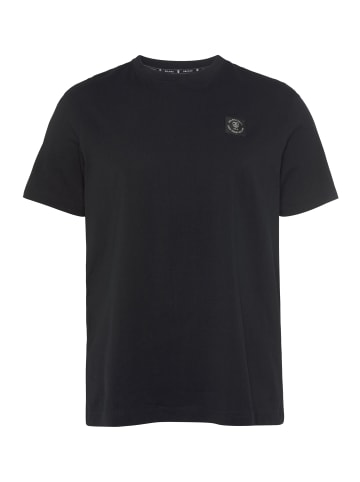 Delmao Rundhalsshirt in schwarz