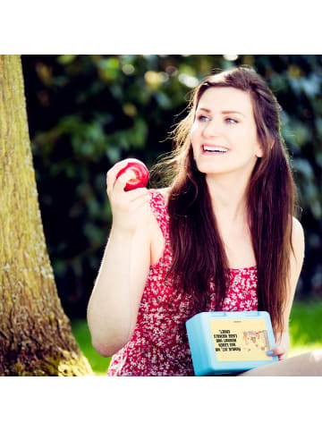 Mr. & Mrs. Panda Brotdose Waldtiere Picknick mit Spruch in Gelb Pastell