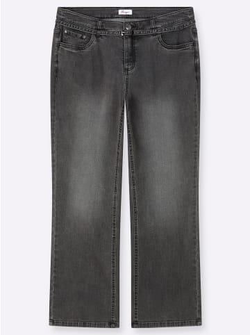 sheego Bootcut-Jeans in grey-denim