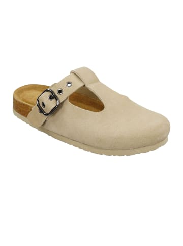 BIOSOFT Sandalen Leder Clog in Beige
