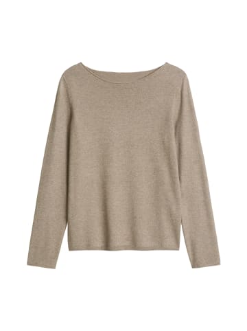 Marc O'Polo Feinstrick-Pullover regular in Stone Taupe Melange