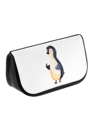 Mr. & Mrs. Panda Kosmetiktasche Pinguin Marienkäfer ohne Spruch in Weiß
