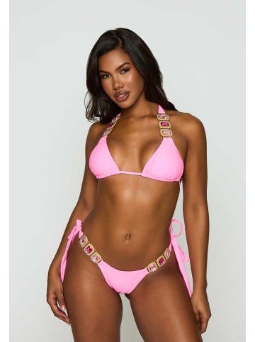 Moda Minx Bikinihose Boujee Tie Side Brazilian Bikini Bottom in pink