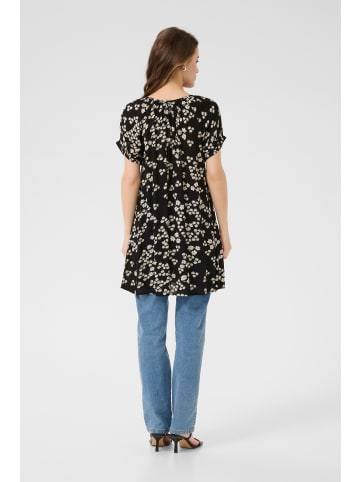 Kaffe Tunika KAamber Regular fit in Black/Chalk/Red Petit Fleur