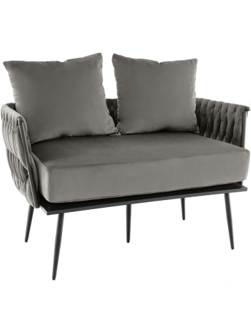 COSTWAY 2-Sitzer Sofa in Grau