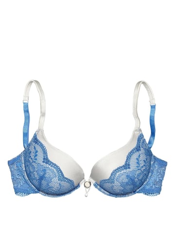 LASCANA Push-up-BH in creme-blau