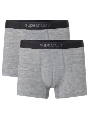 super.natural Merino Unterhosen M TUNDRA175 BOXER 2-PACK in grau