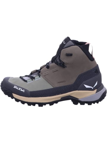 Salewa Wanderschuh Puez Leather Mid PTX in Bungee Cord/Onyx