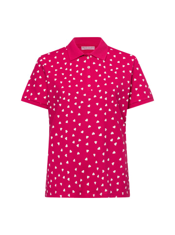 Marie Lund Poloshirt in pink weiß - 0002
