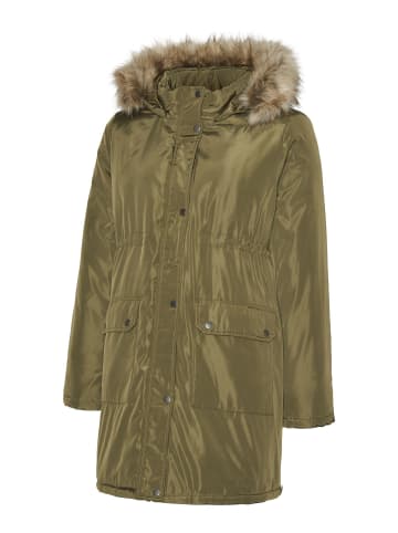 mama licious Langer Parka in Burnt Olive