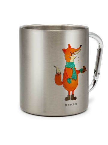Mr. & Mrs. Panda Kaffeetasse Fuchs Keks ohne Spruch in Silber