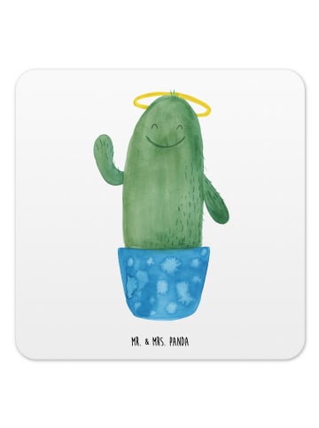 Mr. & Mrs. Panda Untersetzer Kaktus Heilig ohne Spruch in Weiß