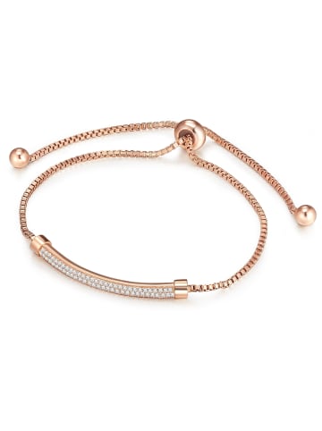 Lulu & Jane Armband aus Messing Zirkonia in roségold