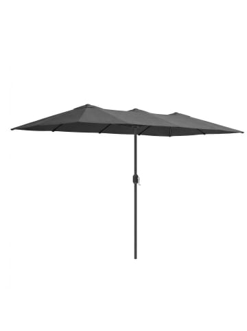 SONGMICS Sonnenschirm Sheld in Dunkelgrau - (B)200 x (H)223 x (T)384.5 cm