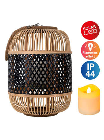 näve LED Laterne "KORBINIAN" in schwarz - (L)27 cm x (B)27 cm x (H)38 cm