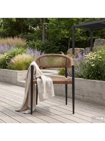 home24 Gartenstuhl Serafi in Honigbraun