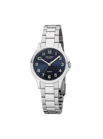 Regent Armbanduhr-Analog silber klein (ca. 29mm) Regent Metallarmband